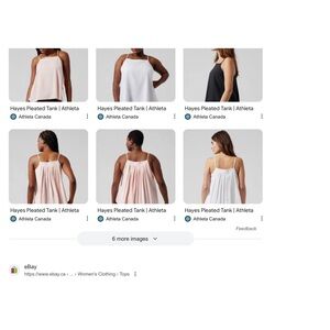 Athleta NWT Hayes Pleated Tank Size 1X